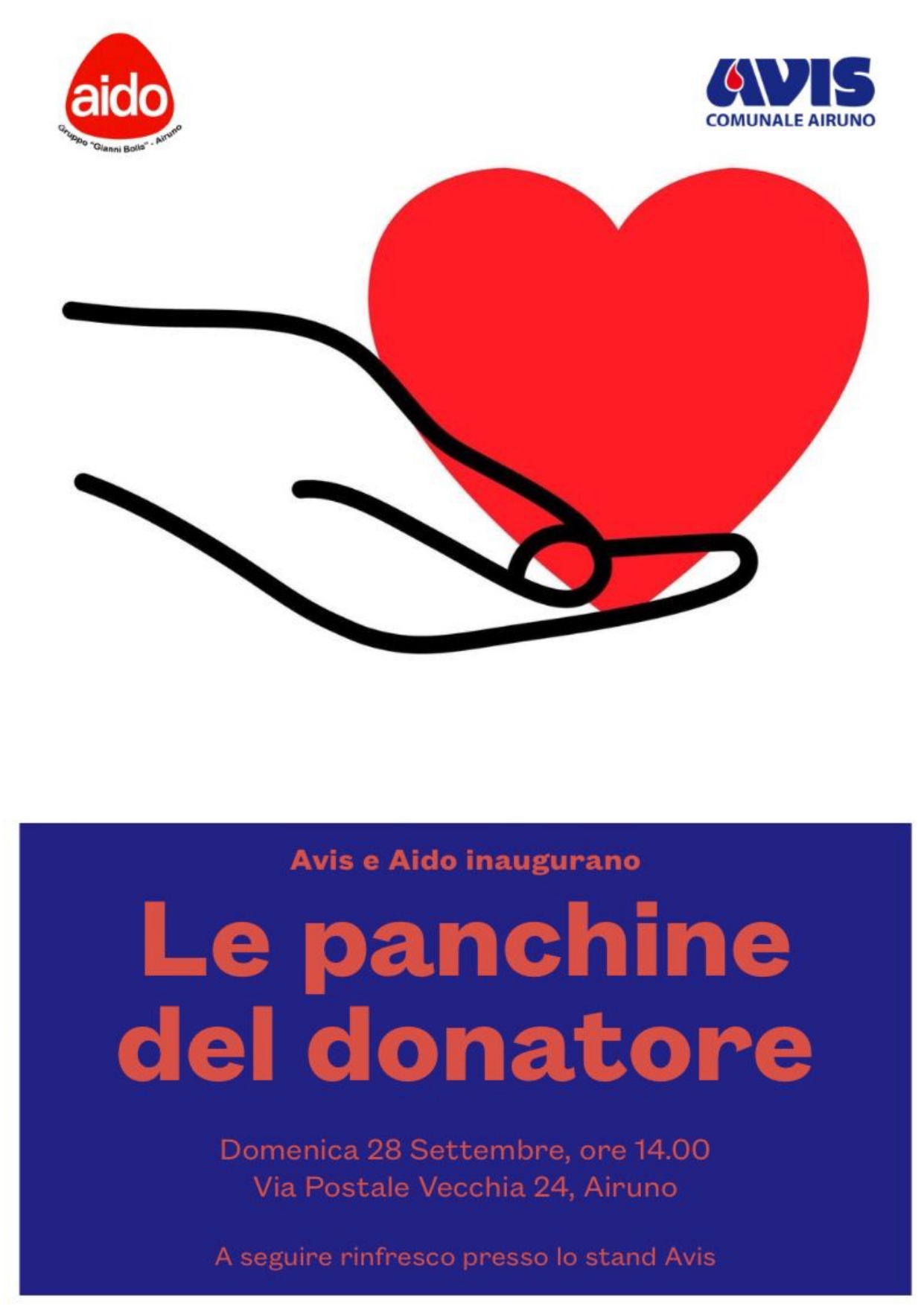 LE PANCHINE DEL DONATORE -  Avis Comunale di Airuno