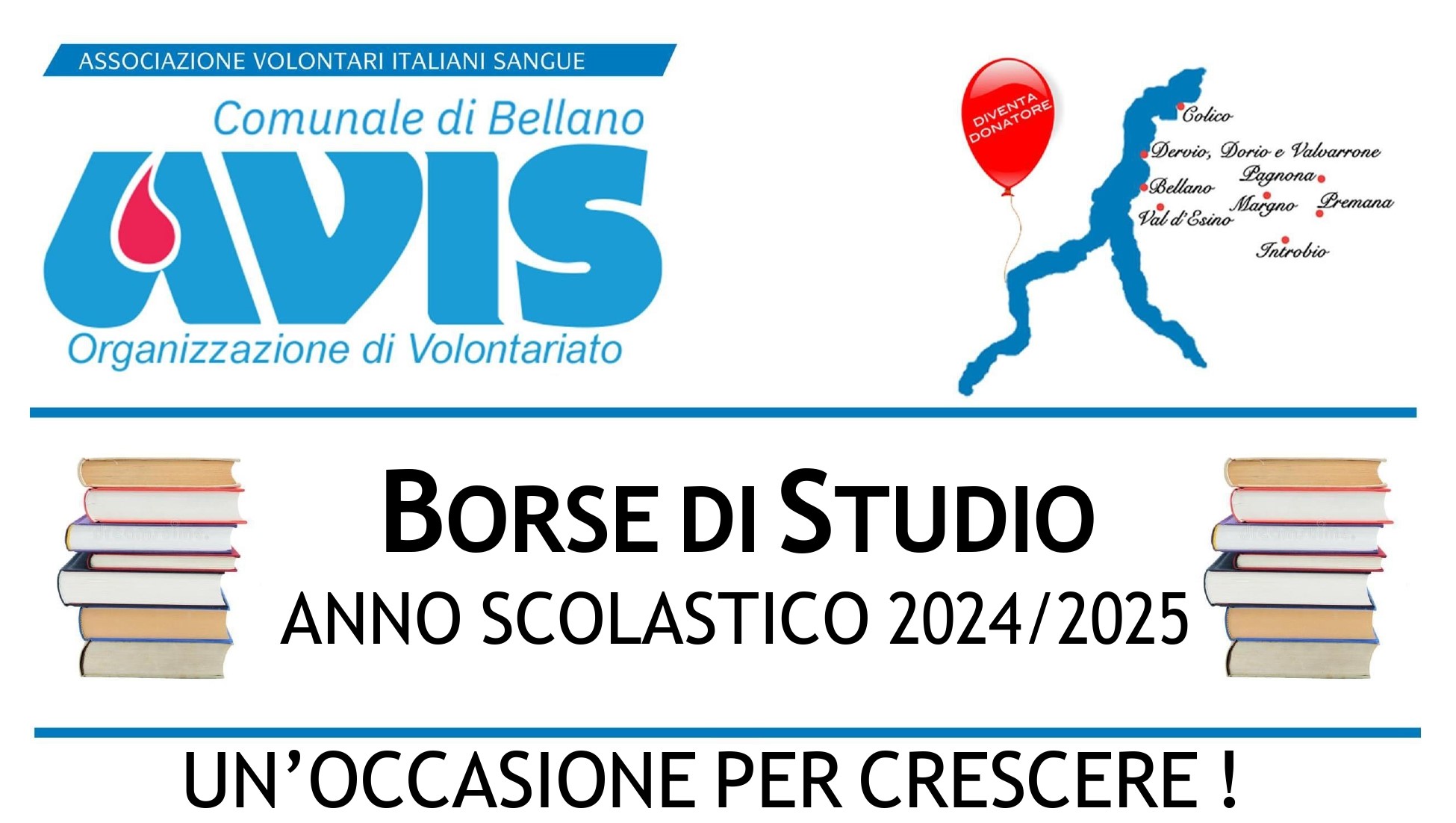 BORSE DI STUDIO (anno scolastico 2024/2025) -  Avis Comunale di Bellano