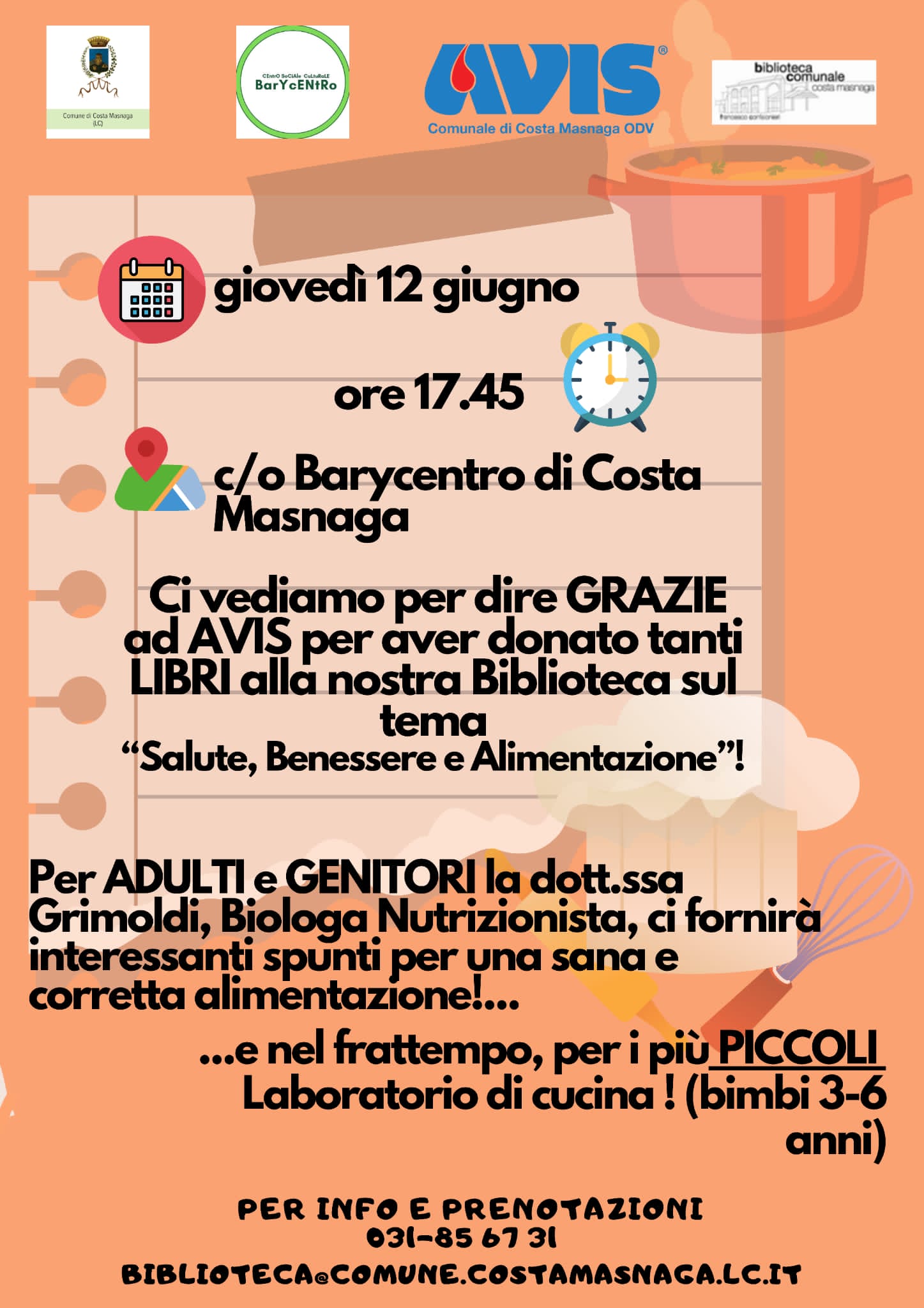 Progetto "Scaffale rosso" - Avis Comunale di Costa Masnaga