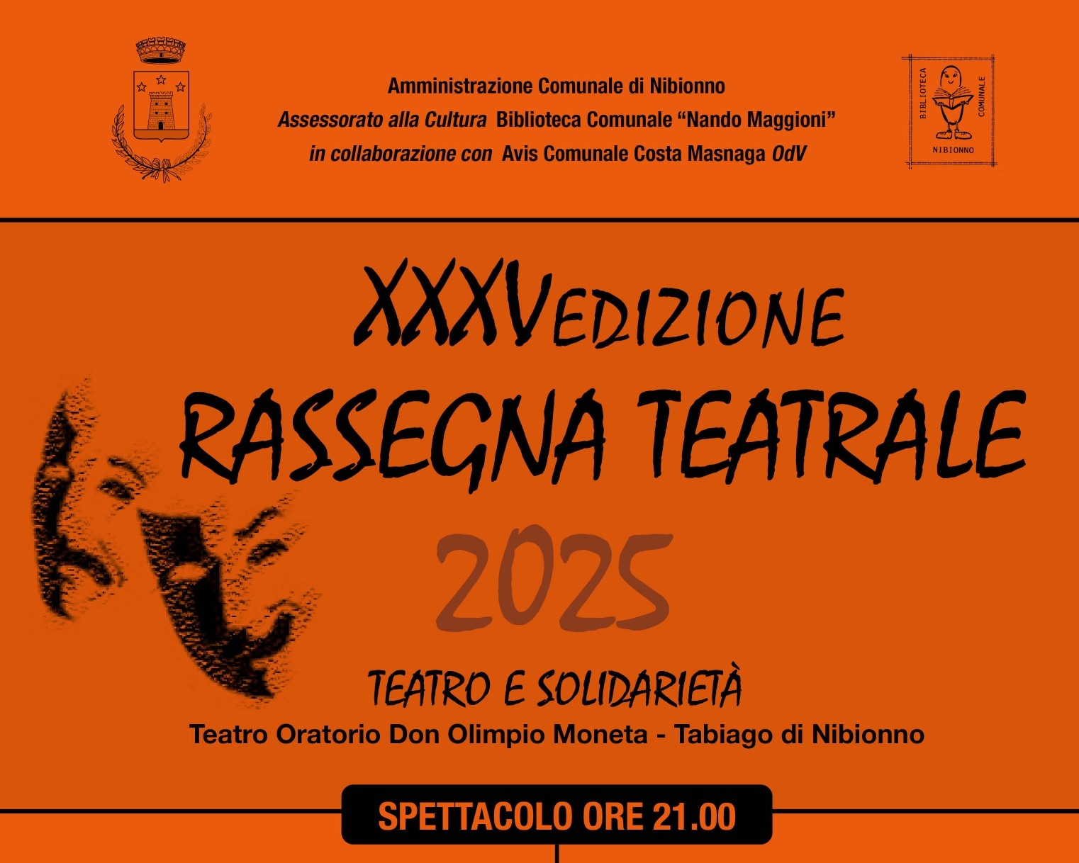 XXXV° ed. Rassegna teatrale 2025 "TEATRO e SOLIDARIETA'" - Avis Costa Masnaga