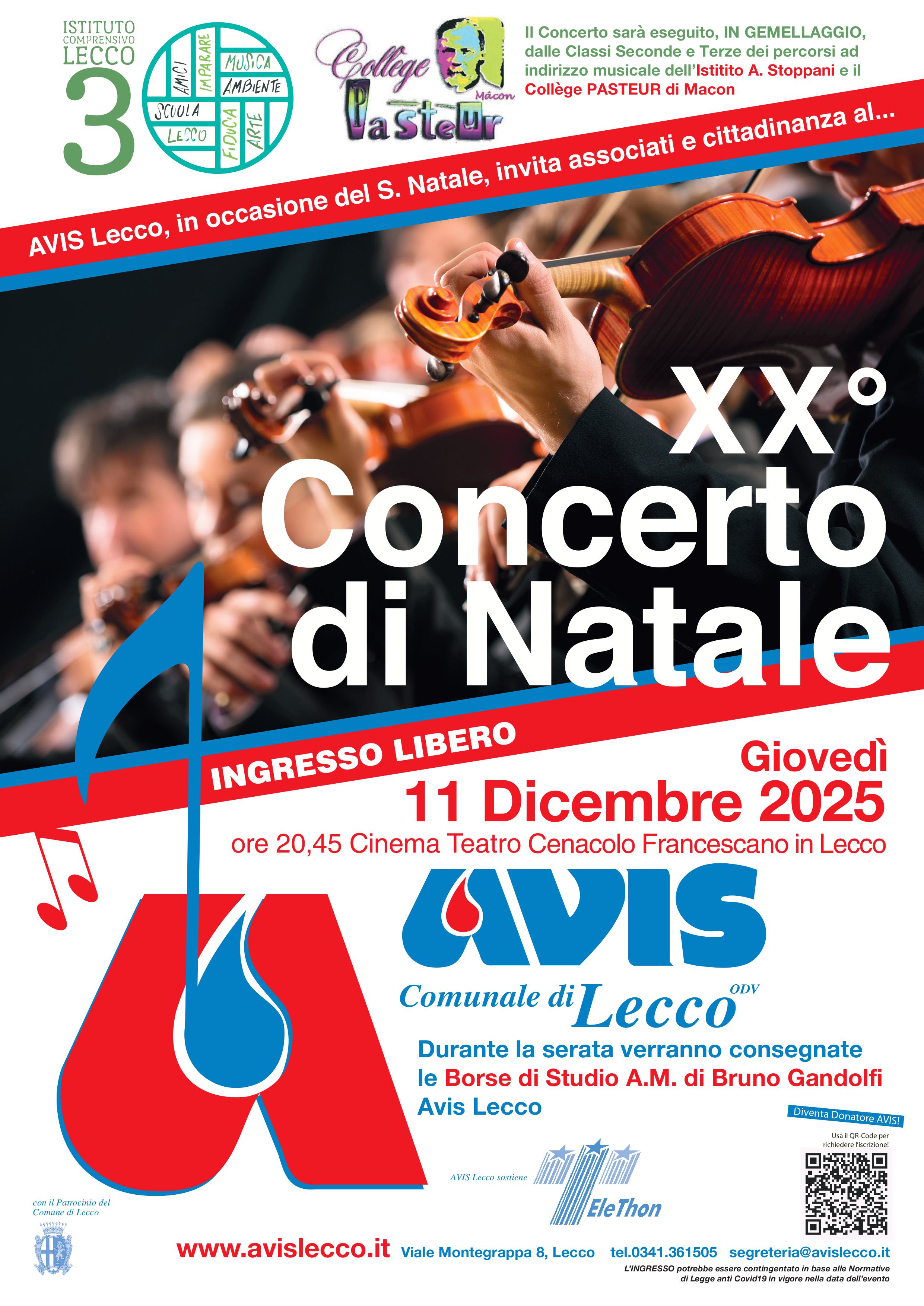 XX ed. del Concerto di Natale 11 dicembre 2025