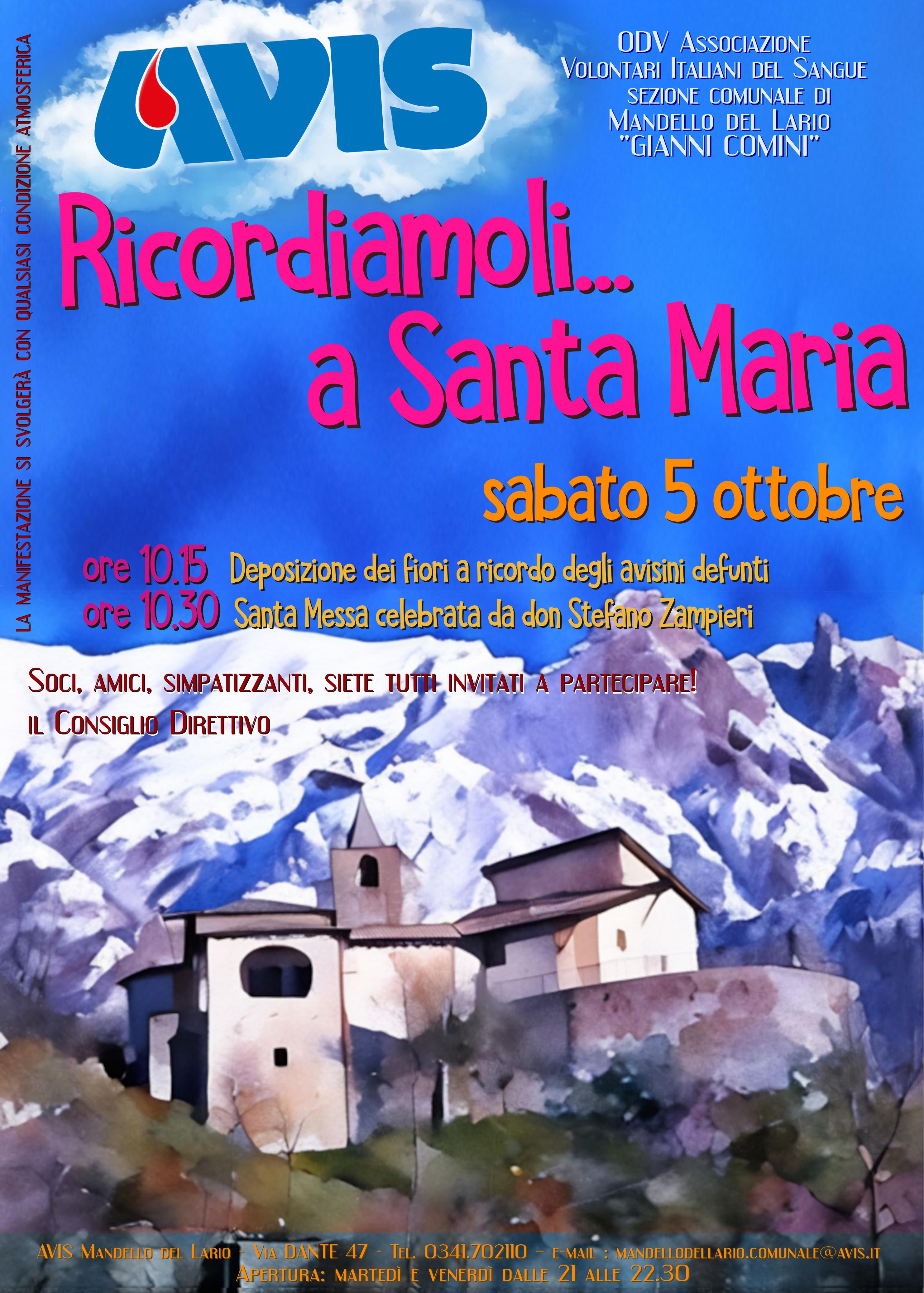 Ricordiamoli a Santa Maria - Avis Mandello del Lario