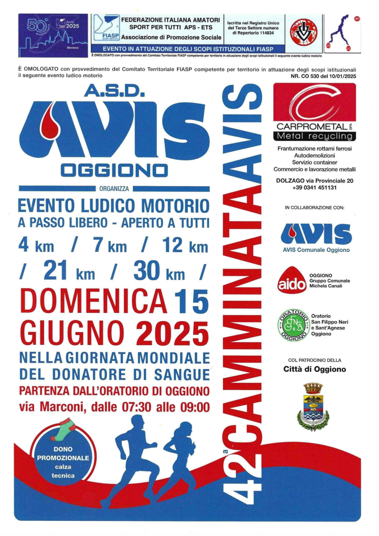 42^ CAMMINATA AVIS - A.S.D. Avis Comunale di Oggiono