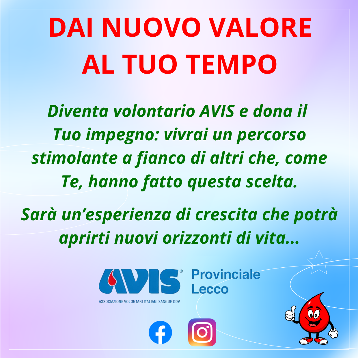 DAI NUOVO VALORE AL TUO TEMPO...