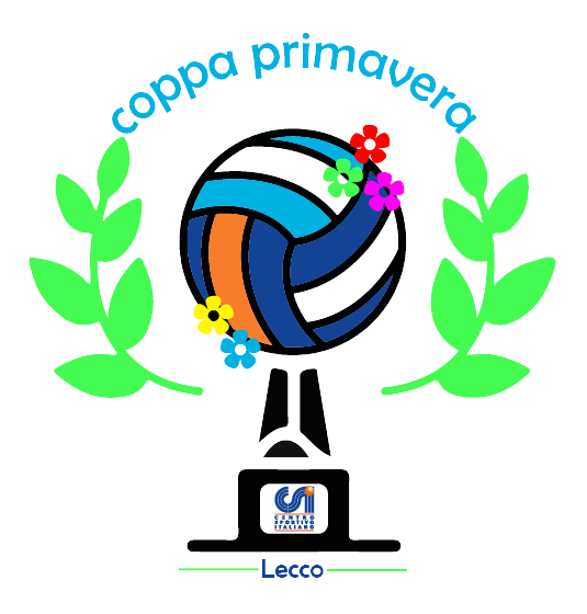 Logo Coppa Primavera pallavolo CSI Lecco 2025