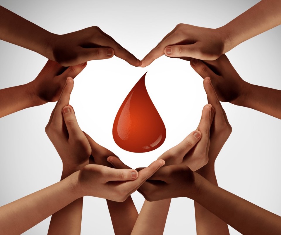 Goccia sangue mani